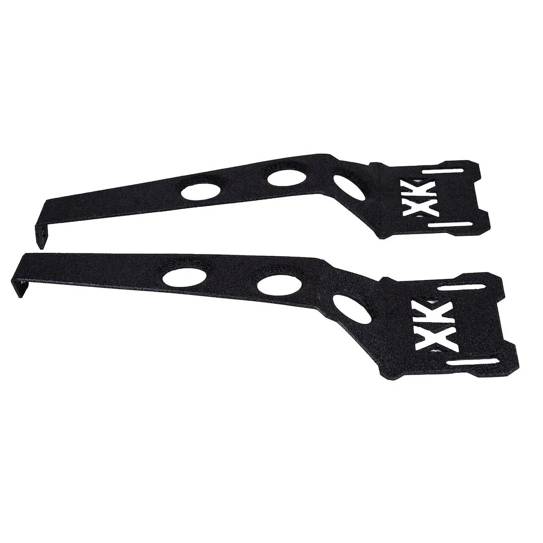 XK-BRC-COWL-JL2 – XK GLOW Light Bar Mounting Kit, Hood Mount Mounts One Light Bar Black For 18 To 20 Inch Light Bar S...